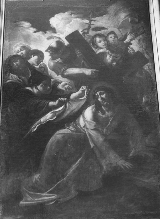Cristo incontra Santa Veronica (dipinto) by Brandi Giacinto (sec. XVII)